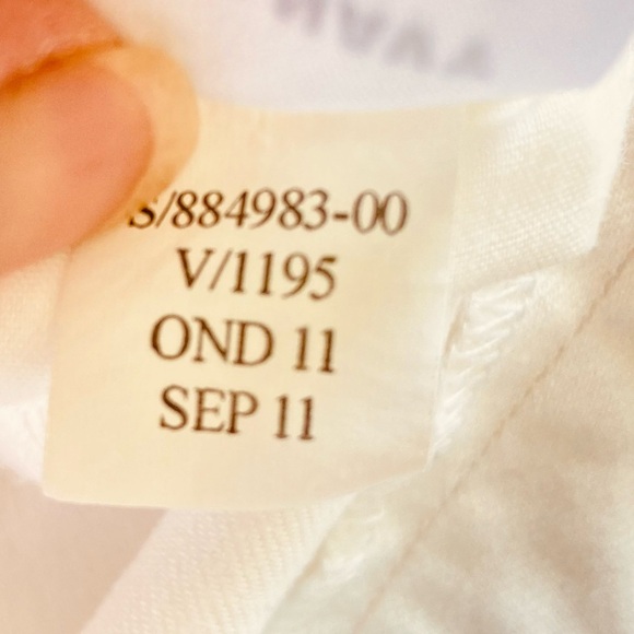 Old Navy White Denim Cotton Retro Flare Sailor Pants Jeans Side Button (Size 12) - Picture 9 of 13